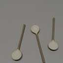 Ceramic Small Coffee Spoon 4.5inch Retro Small Porcelain Spoon Mini Teaspoons For Coffee Sugar Dessert Cute Tableware, Pack of 3