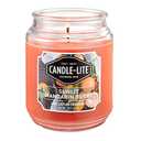 Candle-Lite Scented Sunlit Mandarin Berry Fragrance, One 18 oz. Single-Wick Aromatherapy Candle with 110 Hours of Burn Time, Orange Color, Jar