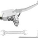7/8" 22mm Right Brake Master Cylinder for GY6 50cc 110cc 125cc 150cc 250cc Taotao Sunl Roketa Kazuma Baja Scooter Moped ATV 4 Wheeler Dirt Pit Bike-Silver