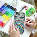 2 x 33000Pcs Bedazzling Kit, 24 Colors Resin Jelly Rhinestones 3mm Flatback Gems for Diamond Art, Crafting & Nail Art, Bedazzler Kit with 3Pcs B7000 Jewelry Glue and Multiple Tools, Large