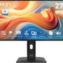 MSI PRO MP275PG E14 27-inch IPS 1920 x 1080 (FHD) Gaming Office Monitor, 144Hz, Free-Sync, HDMI, DisplayPort, VGA Port, VESA Mountable, Height Adjustable, Tilt, Speaker, 4-Side Slim Bezel 1ms, Black