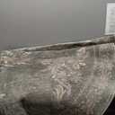 jinchan Round Rug 6ft Area Rugs Vintage Floral Distressed Design,Machine Washable Soft Non-Slip Low-Pile Ultra-Thin Circle Rug for Bedside Living Room Dining Room Bedroom (6' Round, Dark Green)