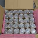 Lallisa 30 Pcs 4 Inches Small Glass Bud Vases Bulk Mini Flower Vases for Centerpieces Decorative Glass Bottles Vintage Rustic Decoration for Wedding Dining Table Home Decor (Transparent)