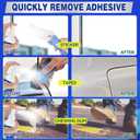 Adhesive Remover, Powerful Sticker Remover Spray with Scraper, Glue Remover for Windows, Glass, Plastic, Carpet, Rapidly Removes Sticker, Glue, Tape, Labels Remover and Car Sticker Remover