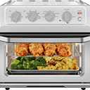 Chefman Air Fryer Toaster Oven Combo, 7-In-1 Convection Oven Countertop 20 Qt Oven Air fryer, Cook a 10 Inch Pizza, Air Fry 2 lb. of Chicken Wings, Toast, Broil, Auto Shutoff, Stainless