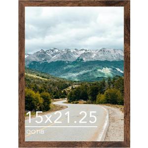Wood 15x21.25 Puzzles Frame Deep Brown for Wall Hanging, 15 x 21.25 Picture Frame Poster Photo Frame for Wall Horizontally or Vertically, Deep Brown, 1 Pack