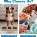 1 PCS Scratch Board for Dogs, Dog Scratch Pad Bamboo Dog Nail File Board Multi-angle Adjustable Include 2 Replacement Sandpapers for All Kinds of Dogs Sandpaper Polishing Instead of Nail Trimmer