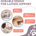 IDAE Cat Wall Shelf  Modern Wall-Mounted Furniture with Face Design  Wooden Perch for Large Indoor Pets  Natural Pine Climbing Shelf