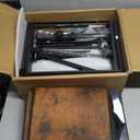 4 Drawer Lateral File Cabinet, Mobile Filing Cabinet for Large Printer, Home Office Functional Small Office Storage Cabinet & Printer Stand, Fits Letter/A4, Rustic Brown