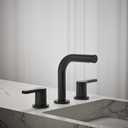 KOHLER K-33592-4-BL Elate® Widespread Bathroom Sink Faucet, Enhanced Flow, Durable Construction, Easy Installation, Bathroom Faucets, 1.2 GPM, Matte Black