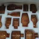 Glass Bud Vases Set of 32 - Amber Assorted Small Mini Glass Vases for Flowers, Crystal Vintage Vase Set, Bulk Centerpieces for Table Dcor, Wedding, Home and Events (Amber, 32 Pcs)