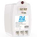 24VAC 40VA Plug Doorbell Transformer Compatible with Ring, Blink, Nest Video Doorbell, Nest, Ecobee, Sensi, and Honeywell Thermostat