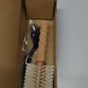 Boar Bristle Round Brush for Blow out with Cleaner Tool for Fine Hair, Blonde Bristles with Cork Handle, 2.8'' Barrel Large Round Boar Bristle Hair Brush for Blow Drying, Add Volume & Shine for Women