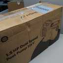 VIVOHOME 1.5HP Pool Pump Dual Speed with Wireless Remote Control 115V