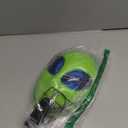 Tanganan LED Alien Mask for Adult Kids,Halloween LED Light up Mask 3 Modes Lighted Face Mask for Festival Cosplay Costume (1pc+gloves)