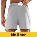 MIER 2 Pack Men's 5 Inch Inseam Running Shorts, Quick-Dry with Zip Pockets | Workout, Athletic, Lightweight Breathable Fabric, Soft Elastic Waist, Inner Drawstring, Side Split, Machine Washable