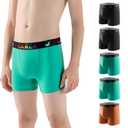 Carer Washable Incontinence Underwear for Children with Front Absorbent 100ML Cotton Reusable Boys Incontinence Underwear Breathable Kids Absorbent Leak Proof Briefs for Boy, 5 Pack, Medium