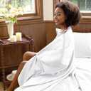 CozyLux Satin Sheets Queen Size Bed Set - 4 Piece Silky Queen Sheet Set, Luxury White Queen Sheets with Smooth and Soft Microfiber, Includes 1 Fitted Sheet, 1 Flat Sheet and 2 Pillowcases