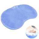 Shower Foot Scrubber Mat with Non-Slip Suction Cups, Back Exfoliating Bath Wash Pad and Massager for Deep Cleaning and Relaxation, Wall Mounted Foot Scrubber Cleaner for Men and Women,Green (Green-9.85 in*11.8 in)