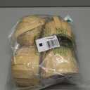 Boao 4 Pcs Small Round Natural Wicker Basket with Handle, Woodchip Wooden Decorative Storage Fall Wooden DIY Gifts, Candy Woven Basket for Home Decor Picnic Storage Halloween Trick or Treat