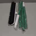 SetSail Upgraded Large 12 in Wide Floor Scrub Brush with 51-Inch Long Adjustable Handle 2 in 1 Scrape Brush Stiff Bristle Floor Scrubber for Cleaning Shower Bathroom Garage Kitchen Wall Deck Tub Tile