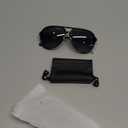 livho Trendy Polarized Aviator Sunglasses Women Men, Retro Sun Glasses for Women Men 2025, Oversized UV Protection Shades (Light Black/Grey)