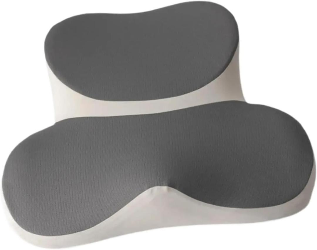Meditation Seat Cushion Stool Chair Memory Foam Pad Cross Legged Pillow for Home Balcony Leisure Living Room Sitting On Floor (Gray)