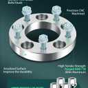 SCITOO 4Pcs 5x5 Wheel Spacers 1 inch Thread Pitch 1/2 Hub Bore 87.1mm 5 Lug Wheel Spacers Fit for Wrangler for Grand Cherokee Commander
