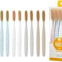 Wangta Soft Toothbrush, 10 Pack (Gold)  Best Manual Toothbrush for Maximum, Efficient Cleaning and Sensitive Gums and Teeth