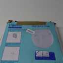 Hibbent Premium Round Toilet Seat with Cover Quiet Close, One-Click to Quick Release, Easy Installation Non-Slip Seat Bumpers, Slow Close Toilet Seat and Cover, Easy Cleaning-White Color (16.5'' Round)