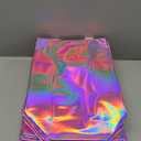Nush Nush Reusable Pink Iridescent Gift Bags Medium Size  Set of 12 Holographic Pink Gift Bags With Handles - Birthday Gift Bags Bulk, Christmas Bags, Goodie Bags, Party Favor Bags  8x4x10 Size