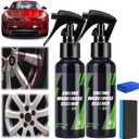 Effective Engine Warehouse Cleaner Spray,Plastic Leather Restorer, Plastic Leather Renovation Coating Agent for Automotive, Motorcycle, Rv, Boat, Furniture Cleaner (100ML,2PC), 1 pc Microfiber Cleaning Towel