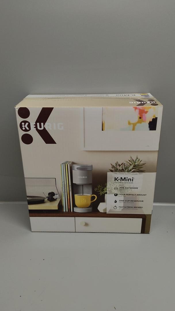 Keurig KMini Single Serve KCup Pod Coffee Maker, 6 to 12oz Brew size, with Cord Storage, Perfect for Small Spaces, Studio Gray