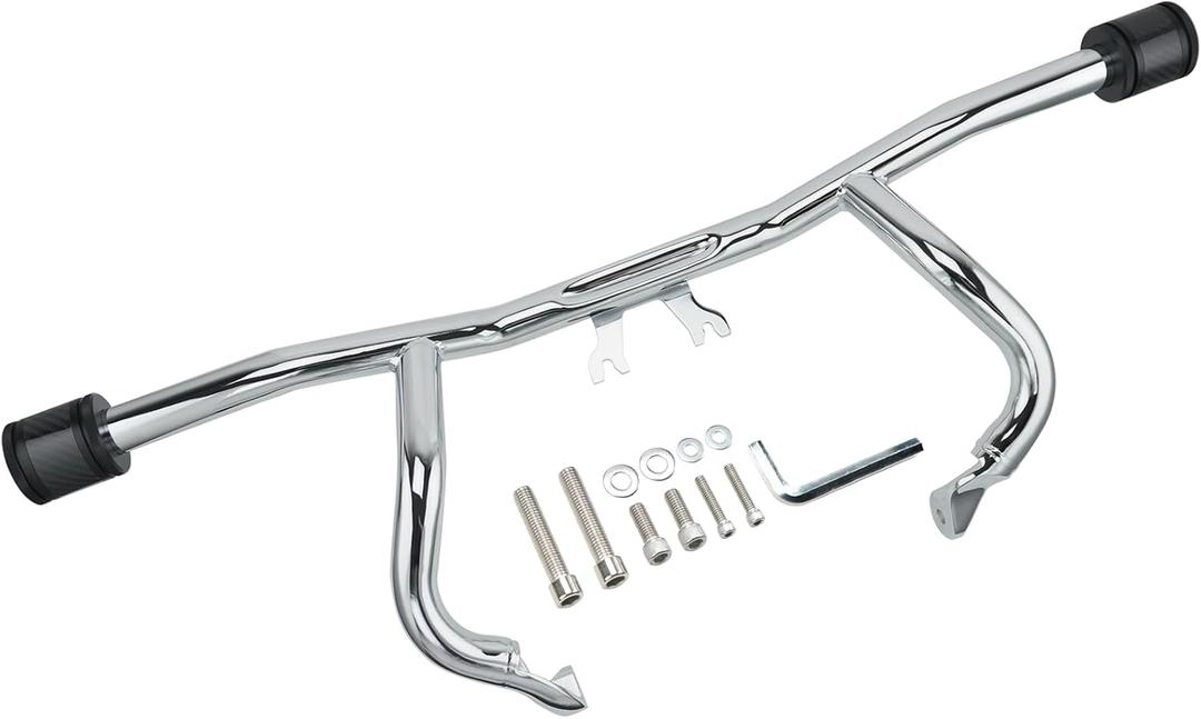 Engine Guard Flat-Out Bar for Harley-Davidson Touring Street Glide Road Glide Road King Electra/Ultra Models (2014-2025) (Chrome)