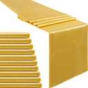 B-COOL Gold Table Runner Satin Table Runners Table Runners 10 Packs 12x108 inch Silk Smooth Fabric for Baby Shower Wedding Party Decorations
