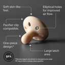 Tommee Tippee Breast-Like Pacifier, Lightweight, One-Piece Silicone Design, Symmetrical Nipple, 6-18m, 4 Pack