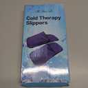 Gel Cold & Hot Therapy Slippers - 360 Full Foot Coverage for Plantar Fasciitis, Neuropathy, and Swelling Relief - Pliable Gel Ice Pack Wrap for Post-Surgery, Chemo, and Sore Feet(Blue, Large)