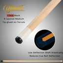 Billmart Pool Cue Stick, Low Deflection Shaft Billiard Cue Sticks with Hard Case, Pool Table Sticks Queue, 19 oz Pool Que