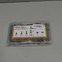 164PCS M8 Flange Head Bolt Assortment Kit,M8-1.25 x 16/20/25/30 mm Metric Flange Hex Bolts Nuts Washers Assorted,10.9 Black Zinc Galvanized