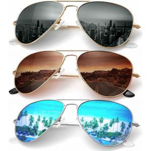 KALIYADI Classic Aviator Sunglasses for Men Women Driving Sun glasses Polarized Lens UV Blocking