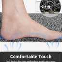Non-Slip Bathtub Mat, 17x 30 Inch, Shower Mats for Bath Tub, PVC Loofah Bathroom Mats for Wet Areas, Quick Drying