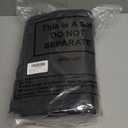 Woanger 6 Pcs Garment Bags for Dance Costumes Clear PVC with Zippers Garment Bag with Pockets Dance Costume Organizer Carrier for Storage Cover for Adult(Black,24'' X 60'')