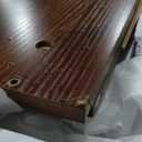 LCRBOL TV Stand for Living Room, Mid Century Modern Entertainment Center for 55/60 inch TVs, TV Console with Fluted Door Cabinets and Open Shelves, for Bedroom, Walnut