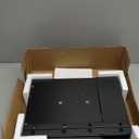 TEAMIX 2 Pack Monitor Stand Riser-20 inch, Black Desktop Stand for PC/TV/Laptop/Printer, Keyboard Shelf Organizer Wood Monitor Riser with Storage