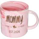 Mugpie New Mom Gifts Mug - Mama To Be/First Time New Mom Gift for Women - Mommy Est 2026 Coffee Cup -Best Birthday Mothers Day Baby Shower Christmas Gifts for Mother from Daughter Sister Friends