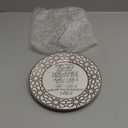 Sieral 4 Set Islamic Allah Gift Table Decoration Ceramic Ramadan Table Decoration Arabic Porcelain Plate with Stand for Display Inspirational Mubarak Plaque Allah Poem Design for Room Home Desk