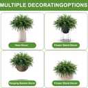 Christmas Norfolk Pine Stems -18Inch Artificial Christmas Green Plants Branch Faux Greenery Branches Pine Picks for Vase DIY Crafts Xmas Garland Wreath Indoor Outdoor Home Holiday Decor (12)