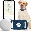 Smart Pet Tracker for Collar - Dog Trackers Pet Location Tracker with Holder, No Monthly Fee, Anti-Lost Tracking Device for Pets,Bag Straps, Compatible with Google Android Only(Not for iOS),Blue