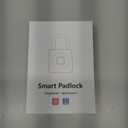 eLinkSmart Fingerprint Gym Locker Lock, Keyless Biometric Padlock, Weatherproof Electronic Digital Bluetooth App Smart Combo Pad Lock for Outdoor Fence Gate School Locker Storage Pool Shed - Black