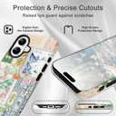 Compatible for iPhone 14 Pro Case Compatible with MagSafe [6ft Drop Tested] Rugged Shockproof Protective Phone Case for Women Men Collage Cute Bows Italy Summer Lemon Aesthetic Design Multicolor